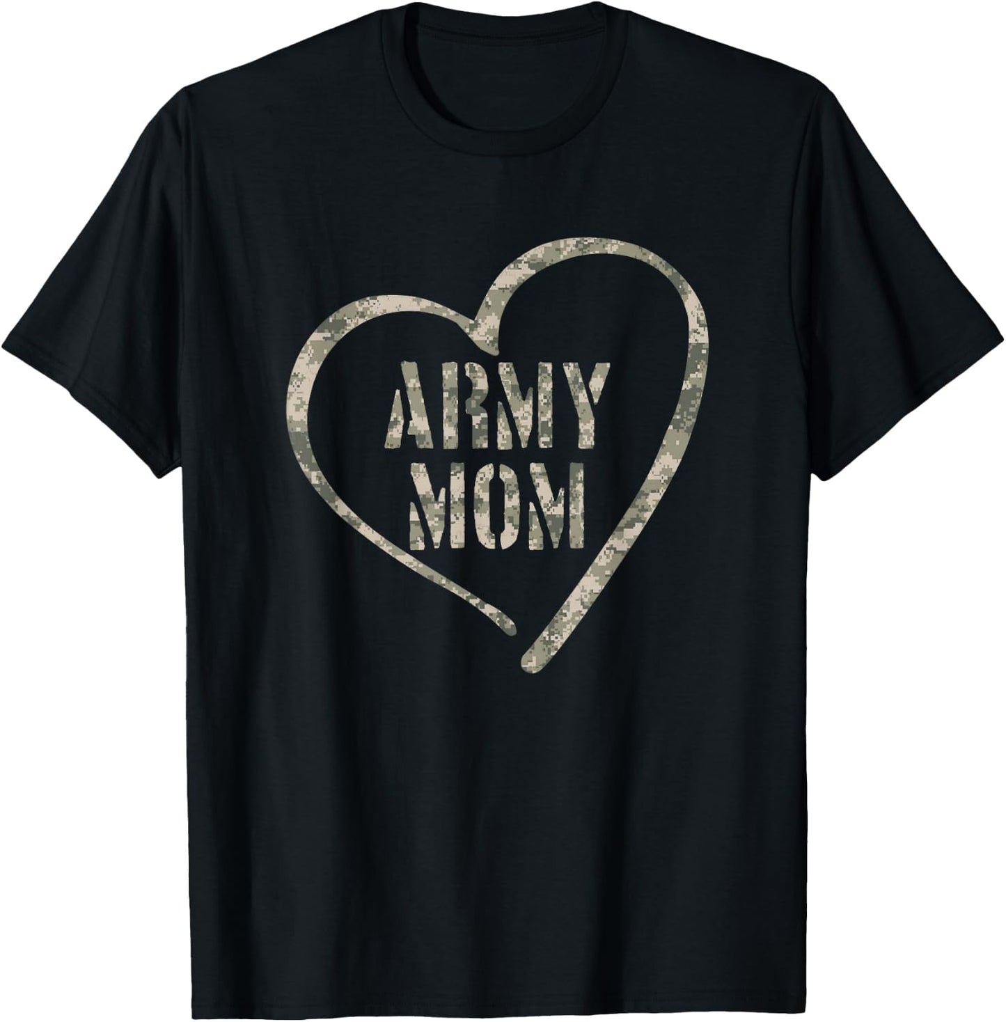 Army Mom Proud Military Mother Serviceman Soldier Mom T-Shirt - T-Shirt | Black
