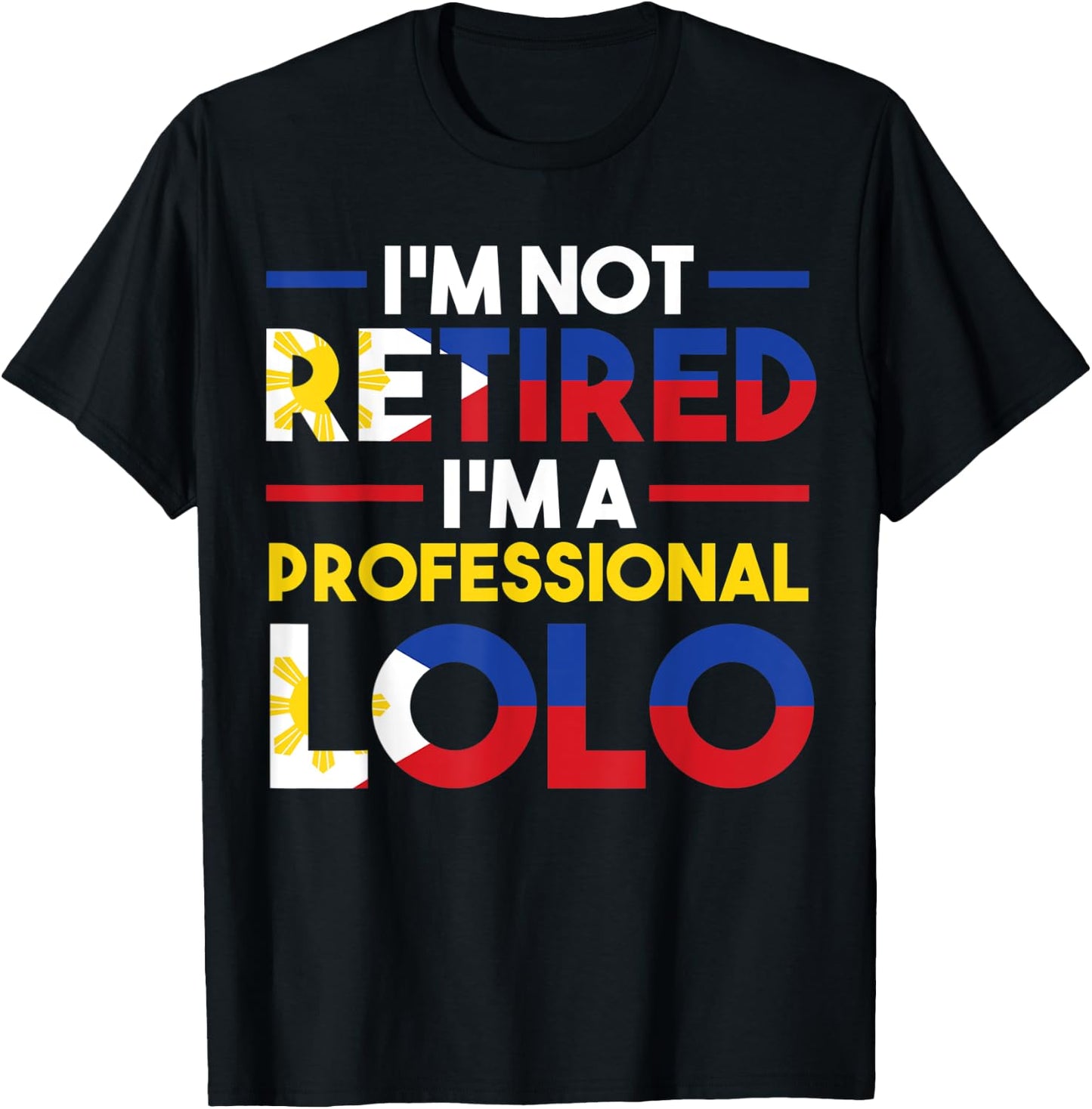 I'm a professional Lolo Grandfather T-Shirt - T-Shirt | Black