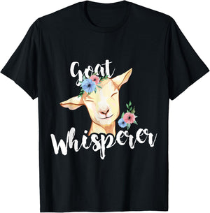Goat Whisperer - Goat T-Shirt - T-Shirt | Black