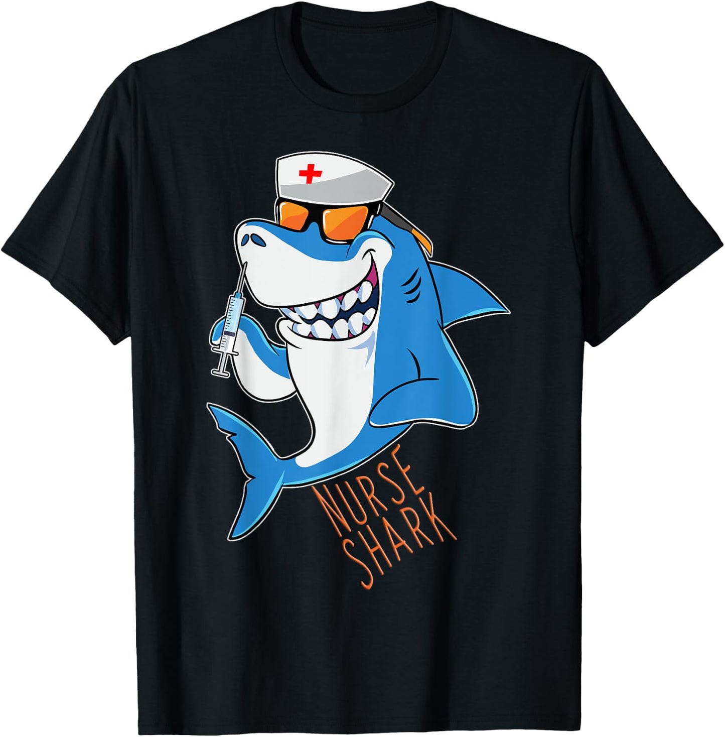 Nurse Shark Shots Keep Well Ill Sea Animal T-Shirt - T-Shirt | Black