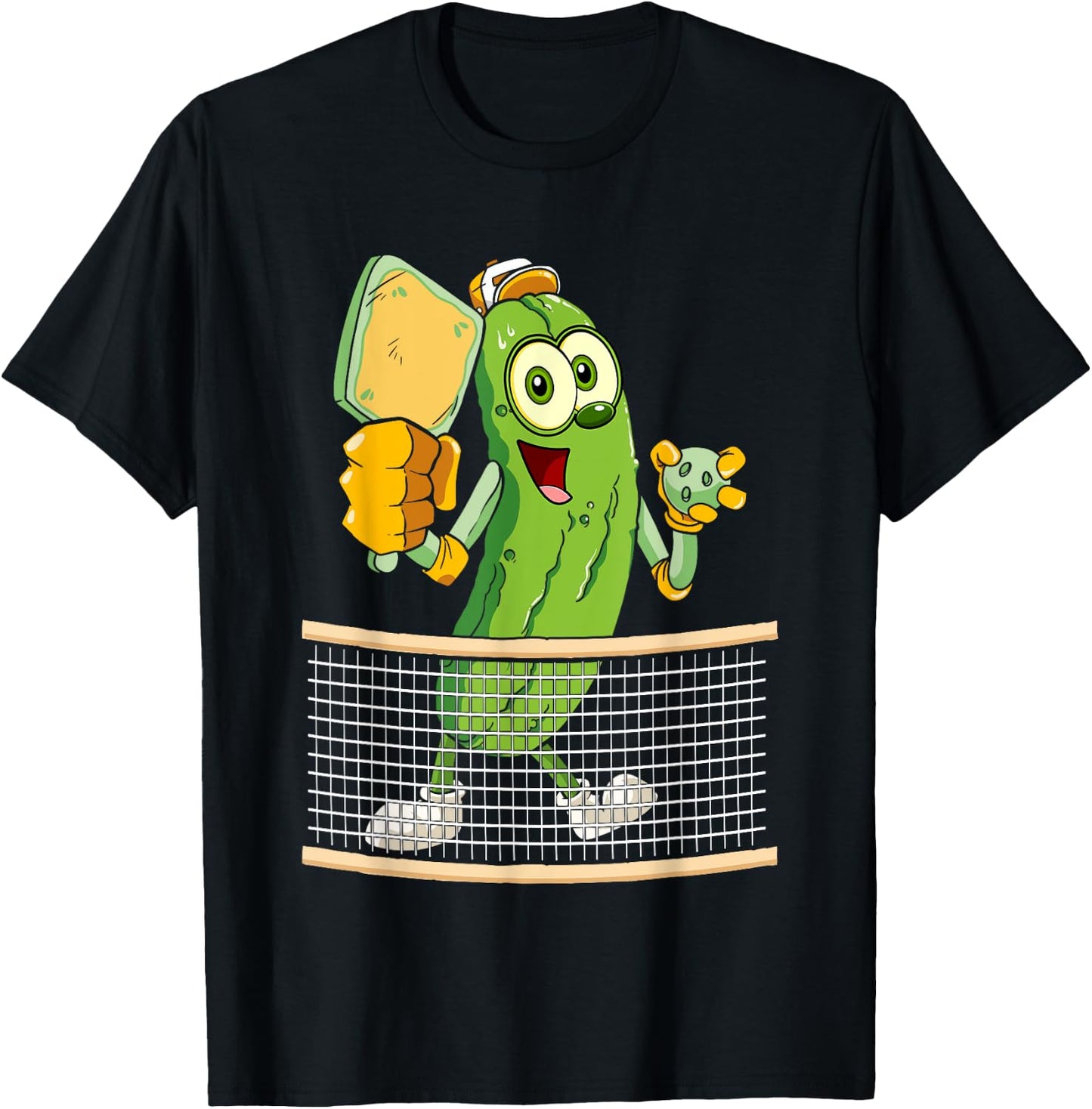 Funny Pickleball Player Men Women Pickle Ball Lover T-Shirt - T-Shirt | Black