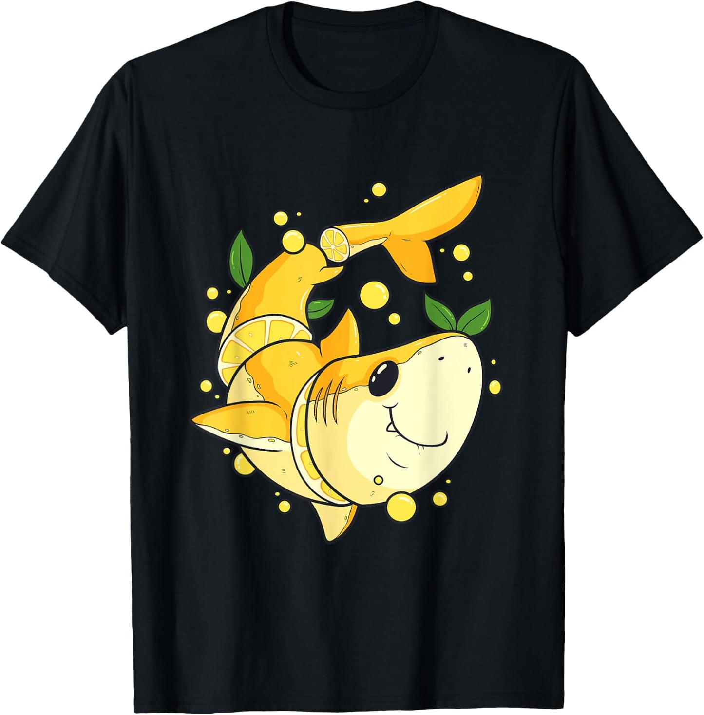Funny Chopped Lemon Shark Word Game Shark Gift T-Shirt - T-Shirt | Black
