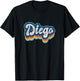 Diego First Name Boy Vintage Style 70s 80s Personalized T-Shirt - T-Shirt | Black