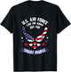 Funny US Air Force Gift Men Women Cool Army For Smart People T-Shirt - T-Shirt | Black