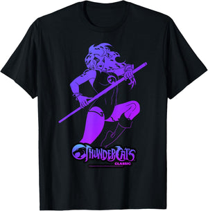 Thundercats Cheetara Gradient Portrait Small T-Shirt - T-Shirt | Black