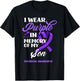 I Wear Purple In Memory Of My Son Overdose Awareness T-Shirt - T-Shirt | Black