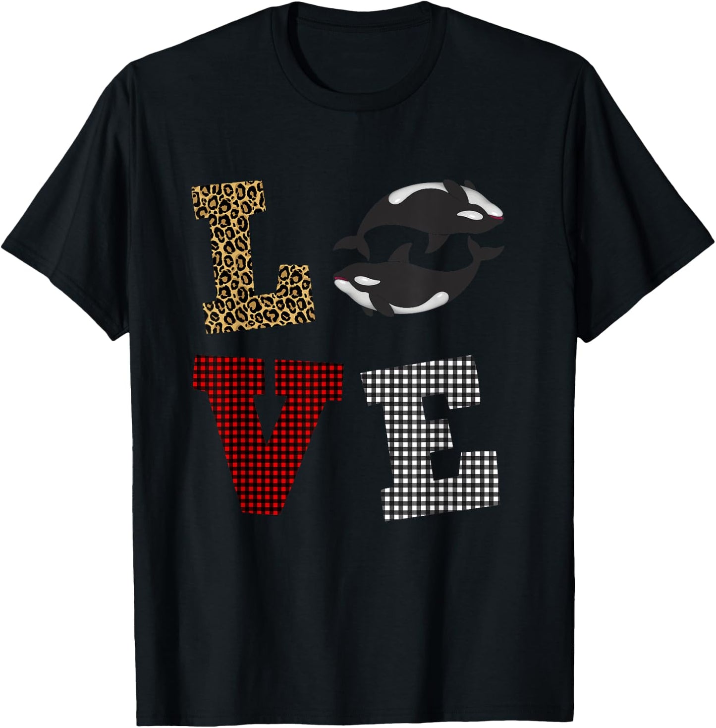 Orca Killer whale Lover Valentines day Gift kids T-Shirt - T-Shirt | Black