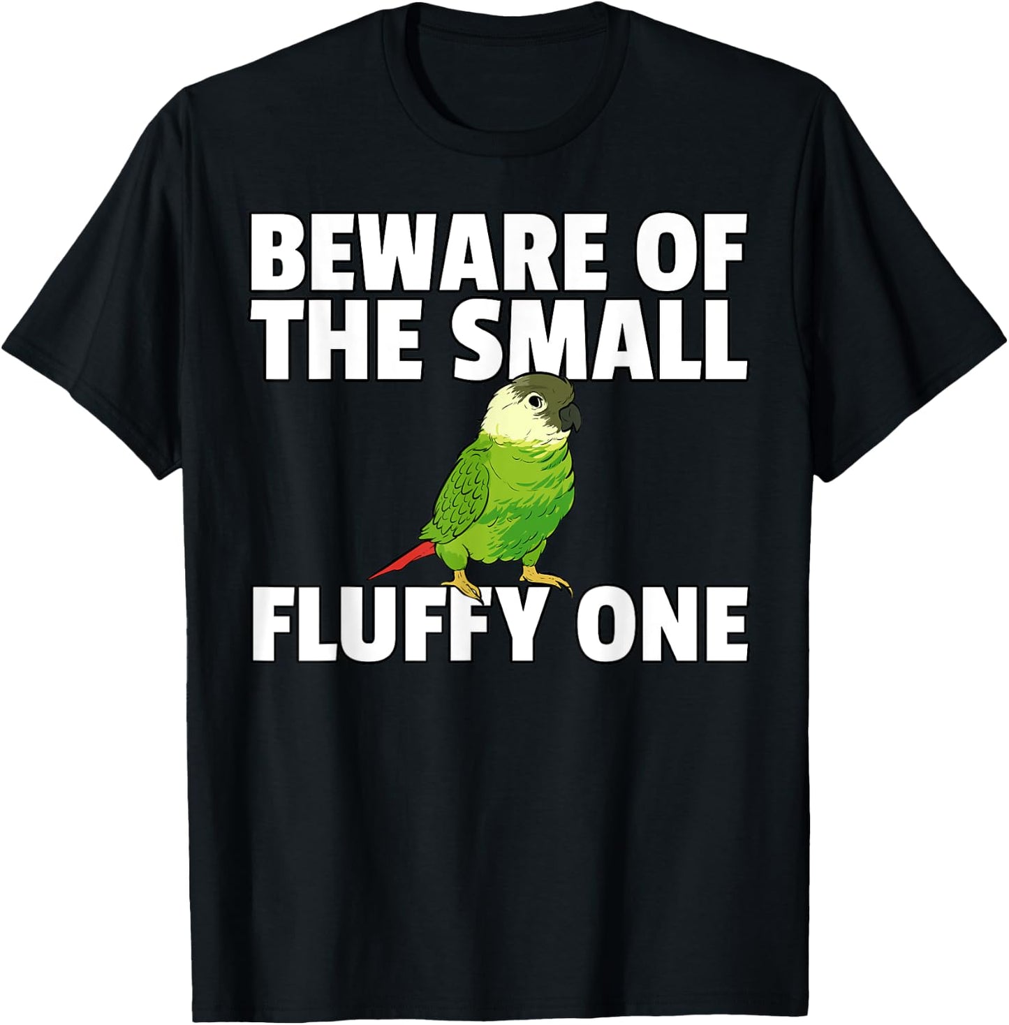 Green Cheek Conure T-Shirt - T-Shirt | Black
