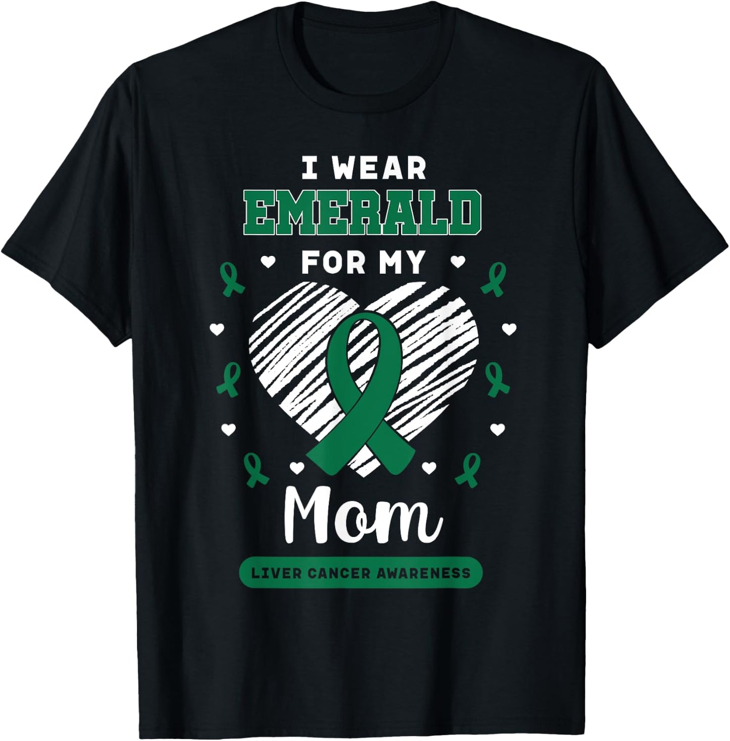 Liver Cancer Awareness Primary Hepatic Daughter Son Gift T-Shirt - T-Shirt | Black