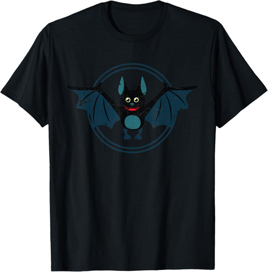 Toddlers Gift Cute Bat Costume Halloween T-Shirt - T-Shirt | Black