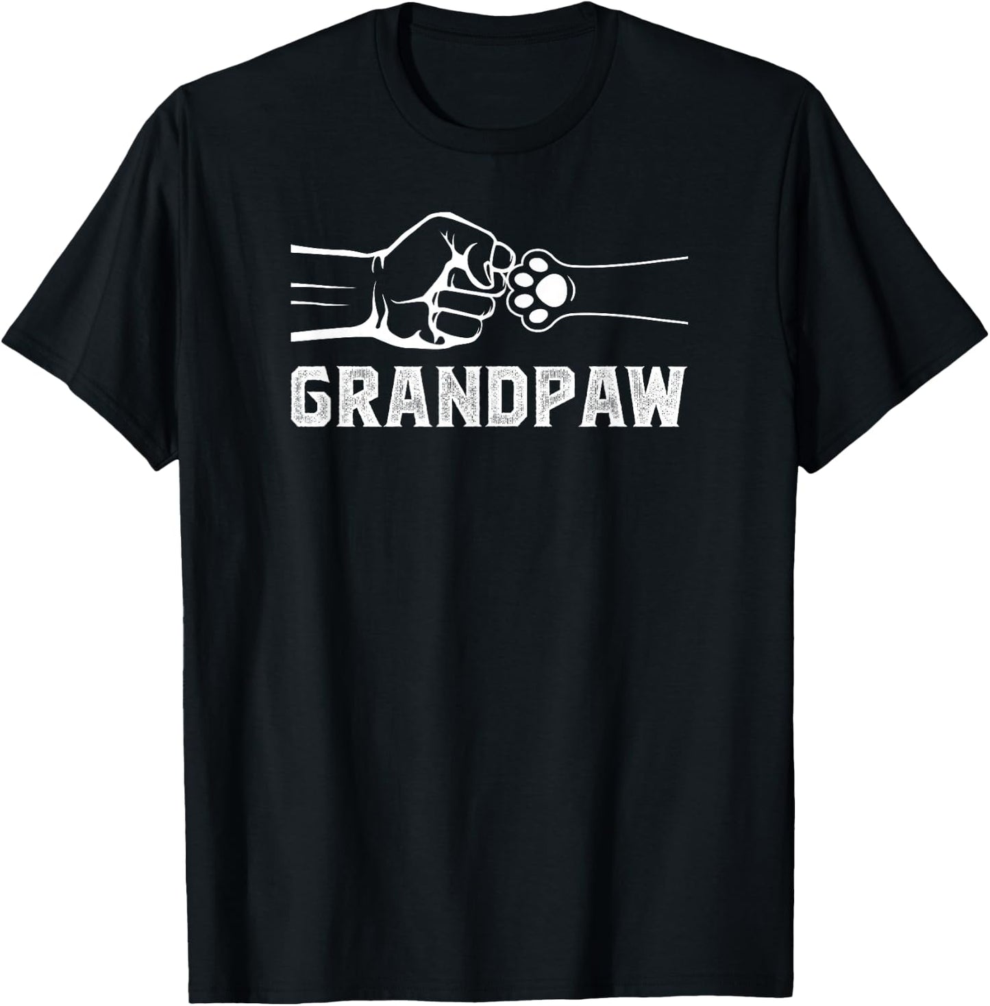 Grandpaw Grandpa Dog Grandpaw Appreciation T-Shirt - T-Shirt | Black
