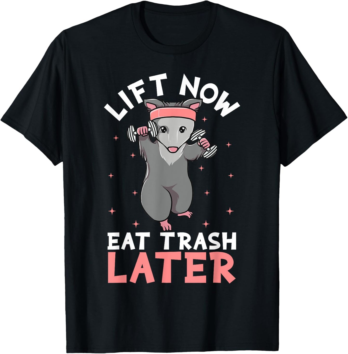 Lifting Opossum Funny Workout Gift Bodybuilding T-Shirt - T-Shirt | Black