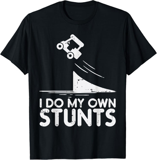 Do My Own Stunts Golf Cart Funny Broken Bone Driver Gift T-Shirt - T-Shirt | Black