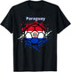 Paraguay Soccer Paraguayan Flag Futbol Fan Jersey T-Shirt - T-Shirt | Black