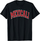 Mexicali Arched Red Text T-Shirt - T-Shirt | Black
