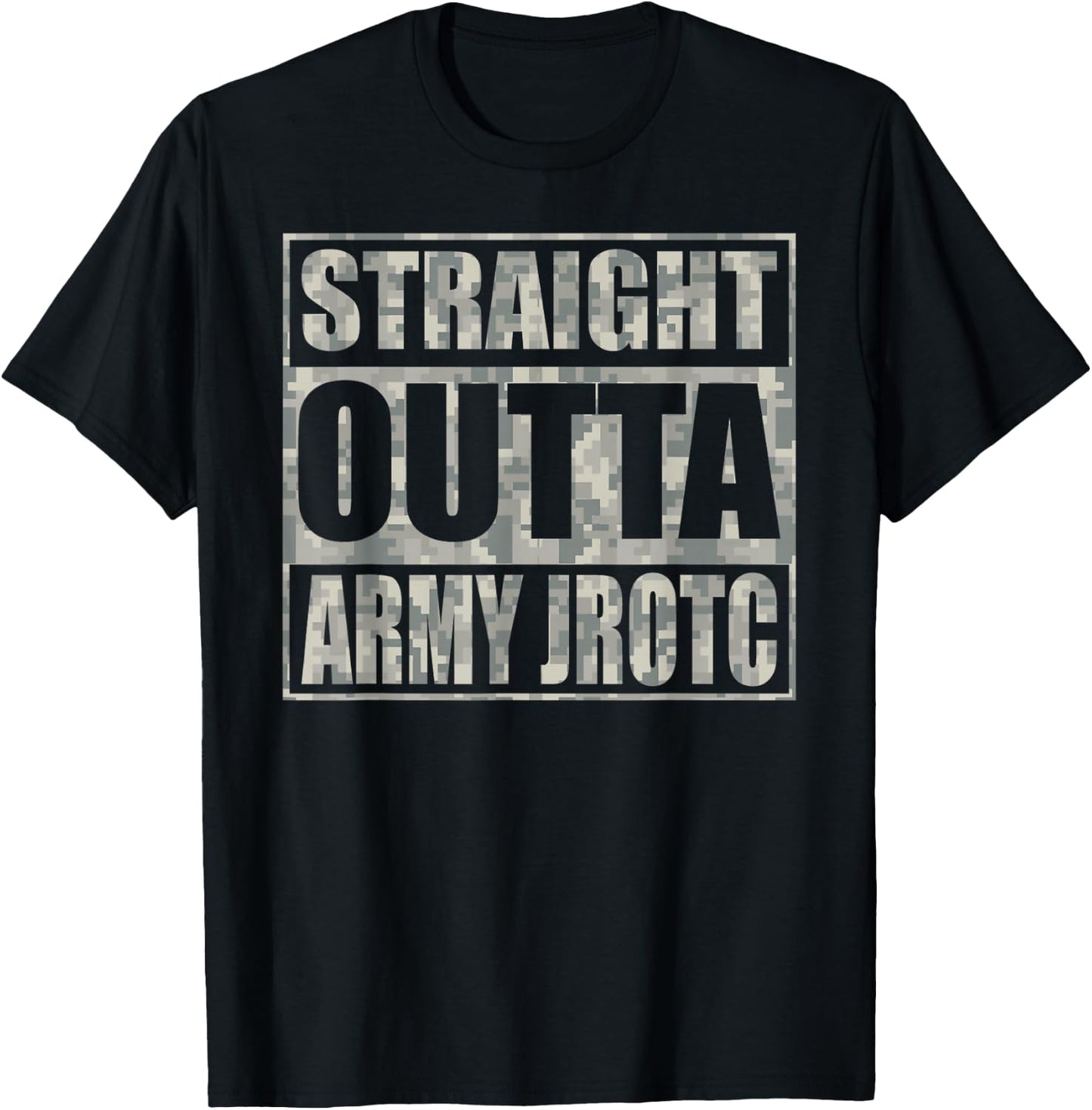 Straight Outta Army JROTC for Army Junior ROTC Cadets T-Shirt - T-Shirt | Black