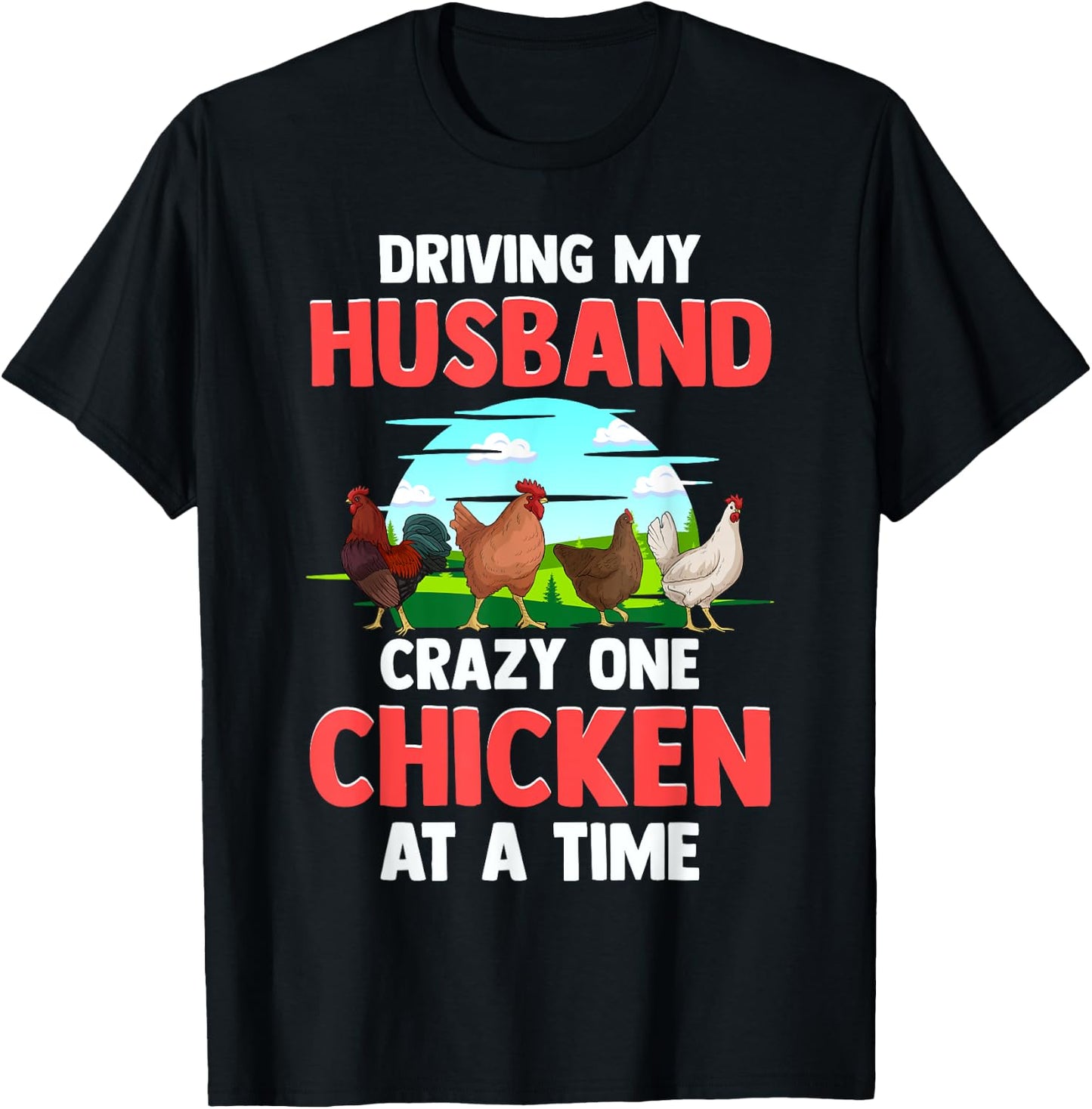 Crazy Chicken Lady Shirt Chicken Shirts Funny T-Shirt - T-Shirt | Black