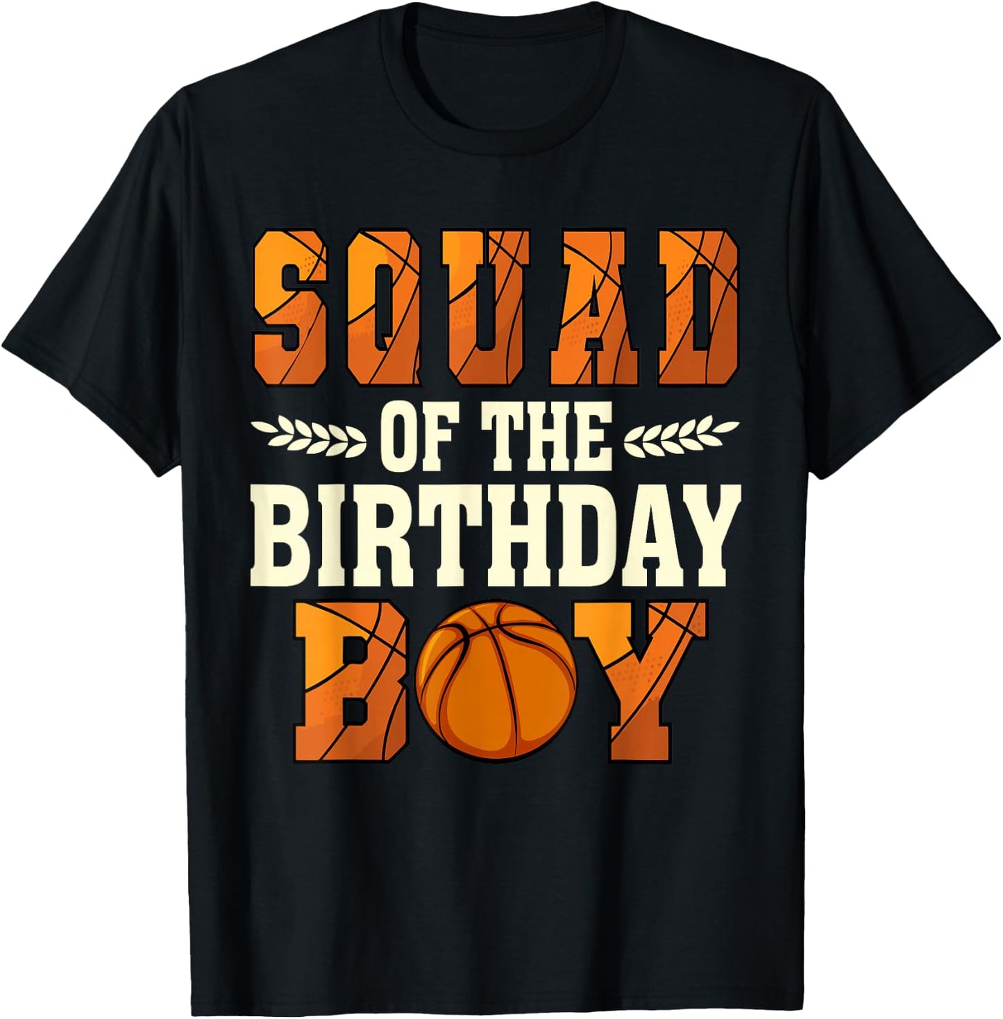 Squad Of The Birthday Boy Basketball 1st Bday T-Shirt - T-Shirt | Black
