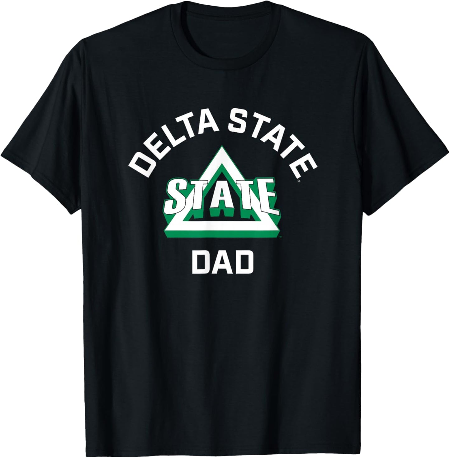 Delta State University Statesmen Arched Dad T-Shirt - T-Shirt | Black