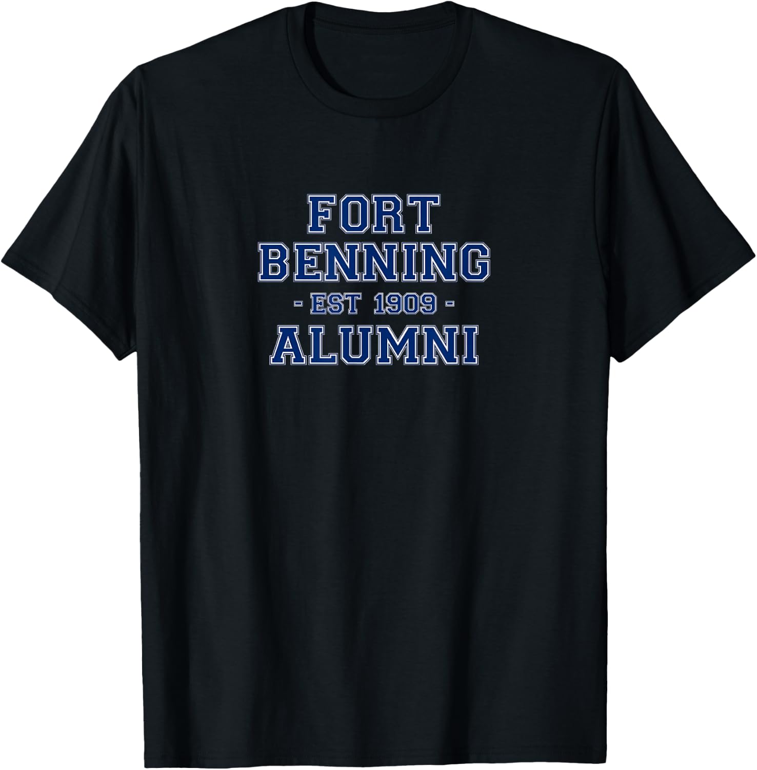 Fort Benning Alumni College Themed Fort Benning Army Veteran T-Shirt - T-Shirt | Black