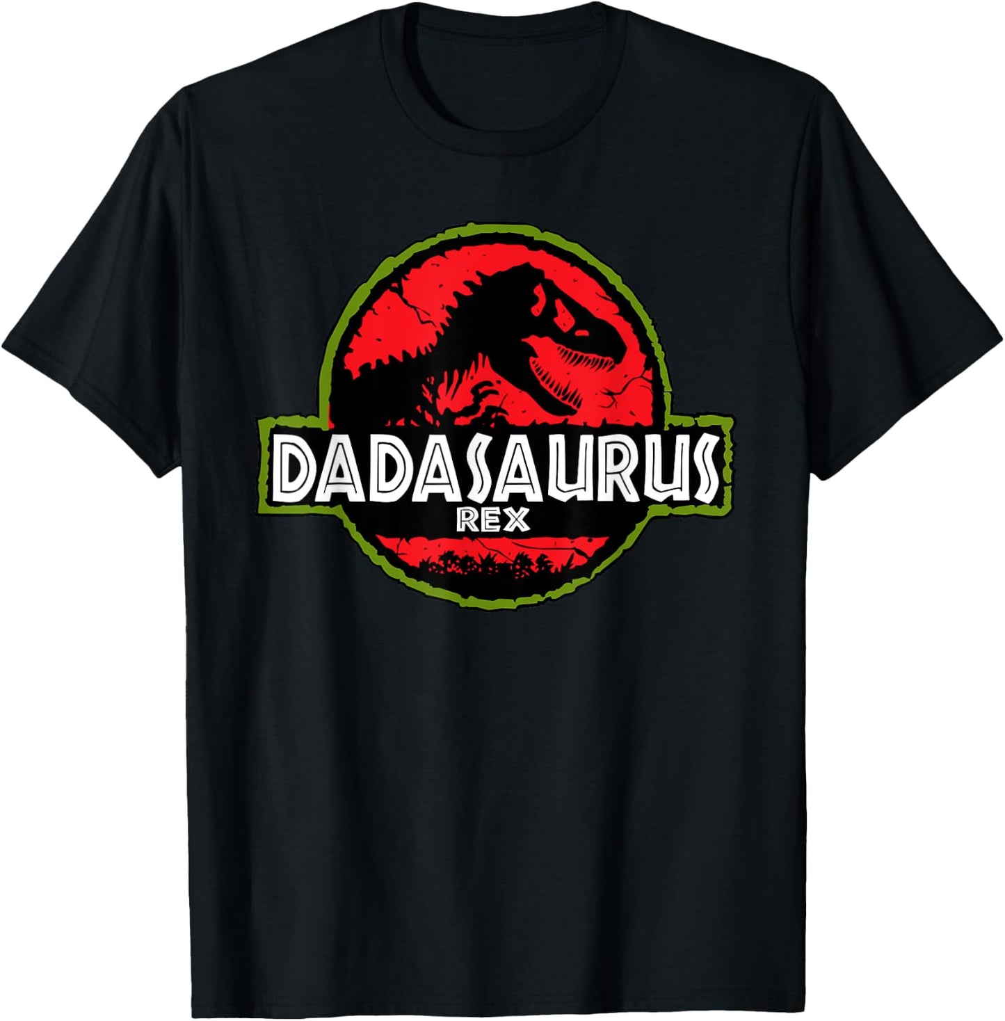 Dadasaurus Dinosaur Rex Father Day For Dad Funny Gift T-Shirt - T-Shirt | Black