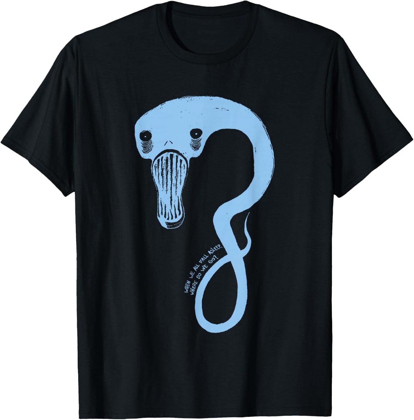 Billie Eilish Official Monster Blue T-Shirt - T-Shirt | Black