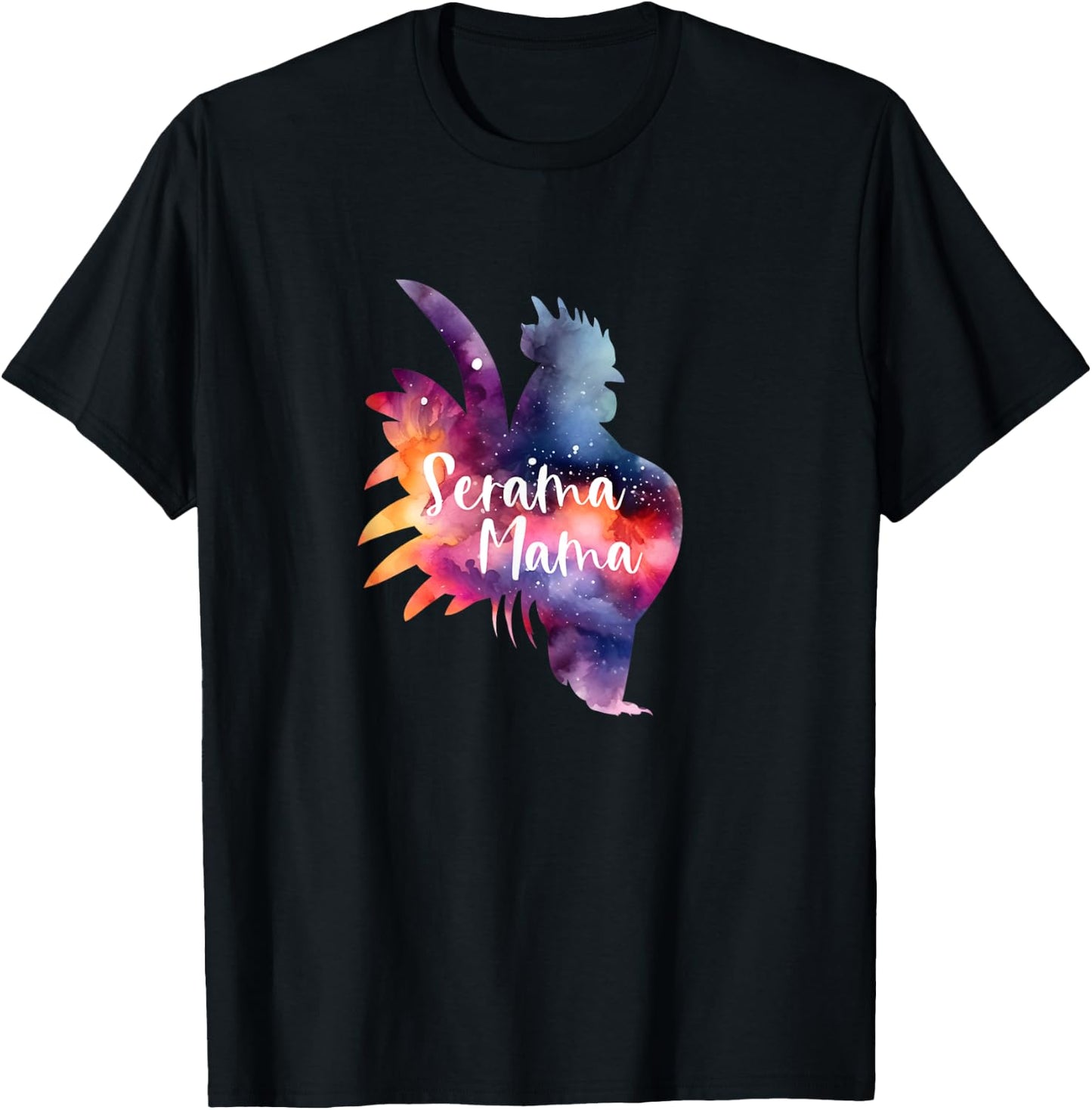 American Serama Mama Show Chicken Hen Rooster Tiny T-Shirt - T-Shirt | Black