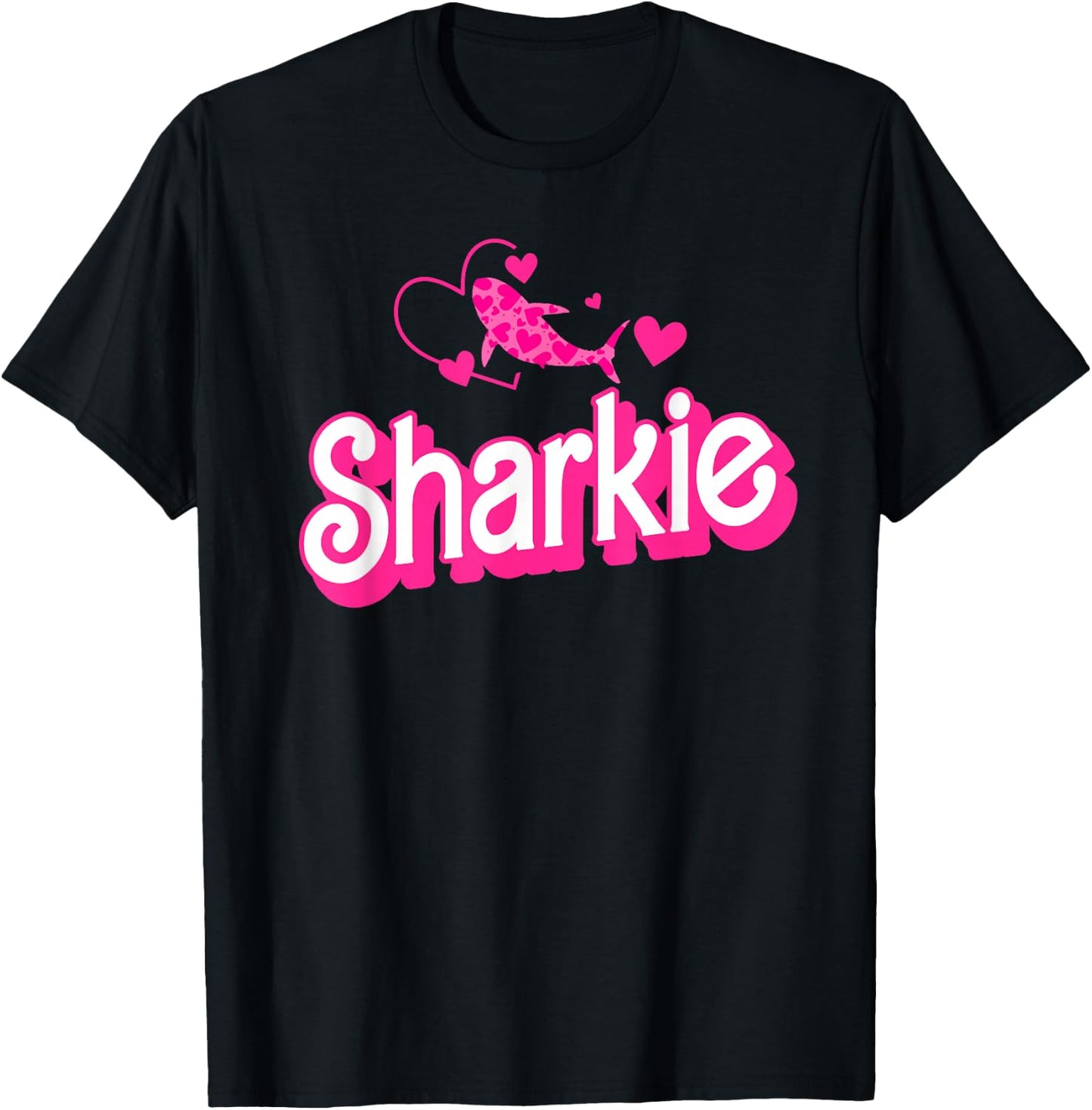 Cute Shark Kids Funny Shark T-Shirt - T-Shirt | Black