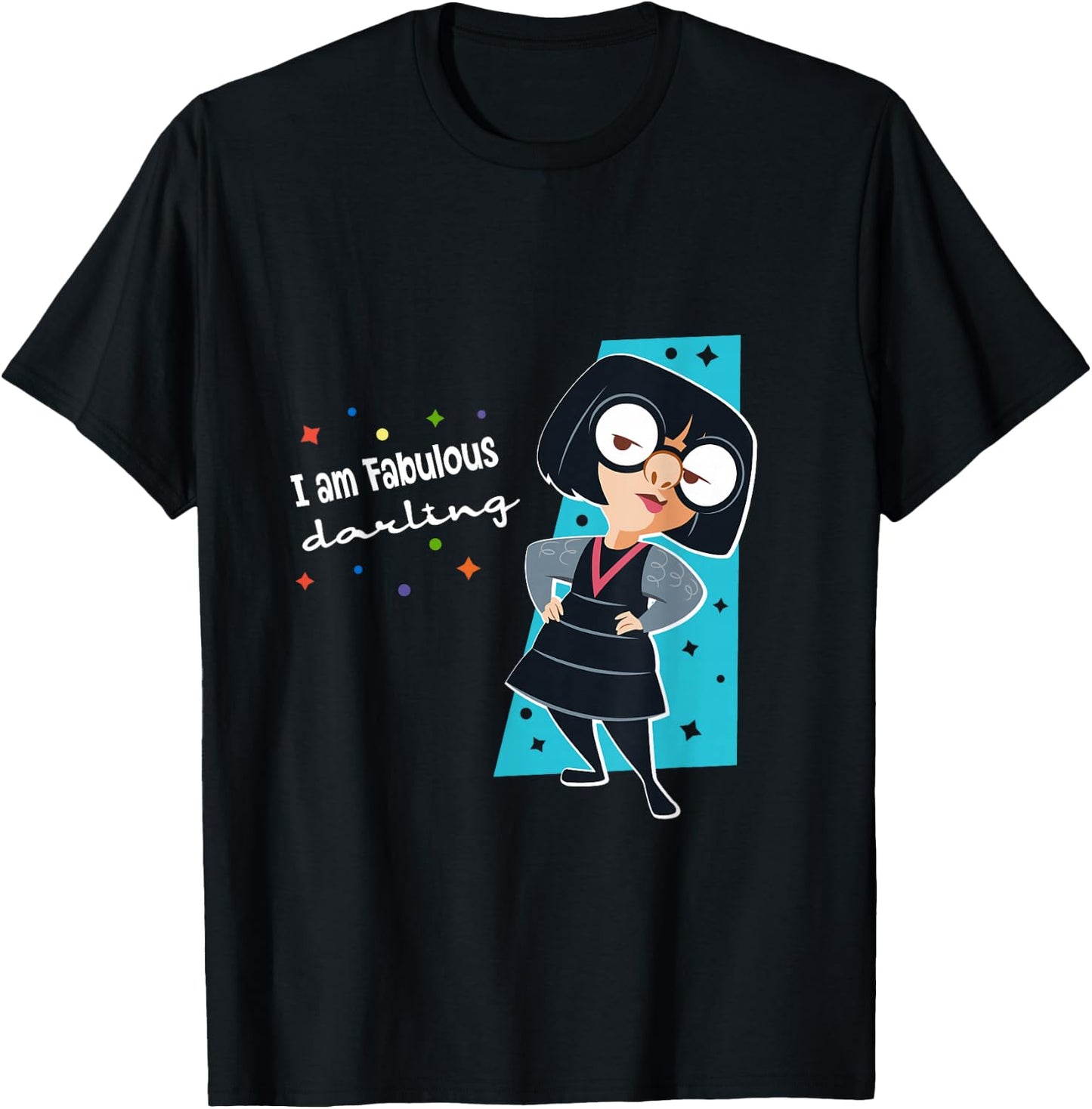 Disney Pixar The Incredibles Edna I’m Fabulous Darling T-Shirt - T-Shirt | Black