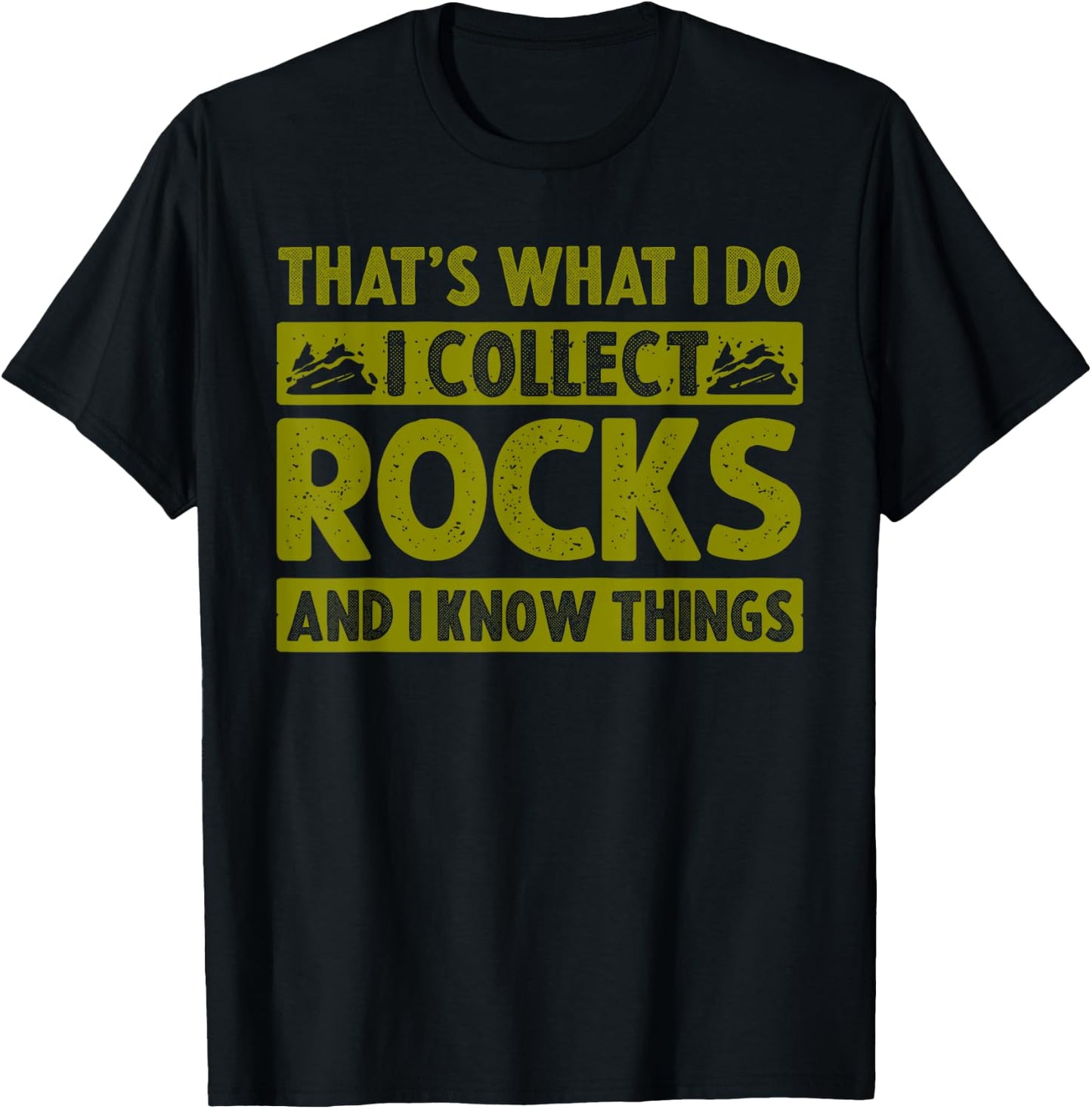 Funny Rock Collecting Gift Rockhound Men Women Geology Lover T-Shirt - T-Shirt | Black