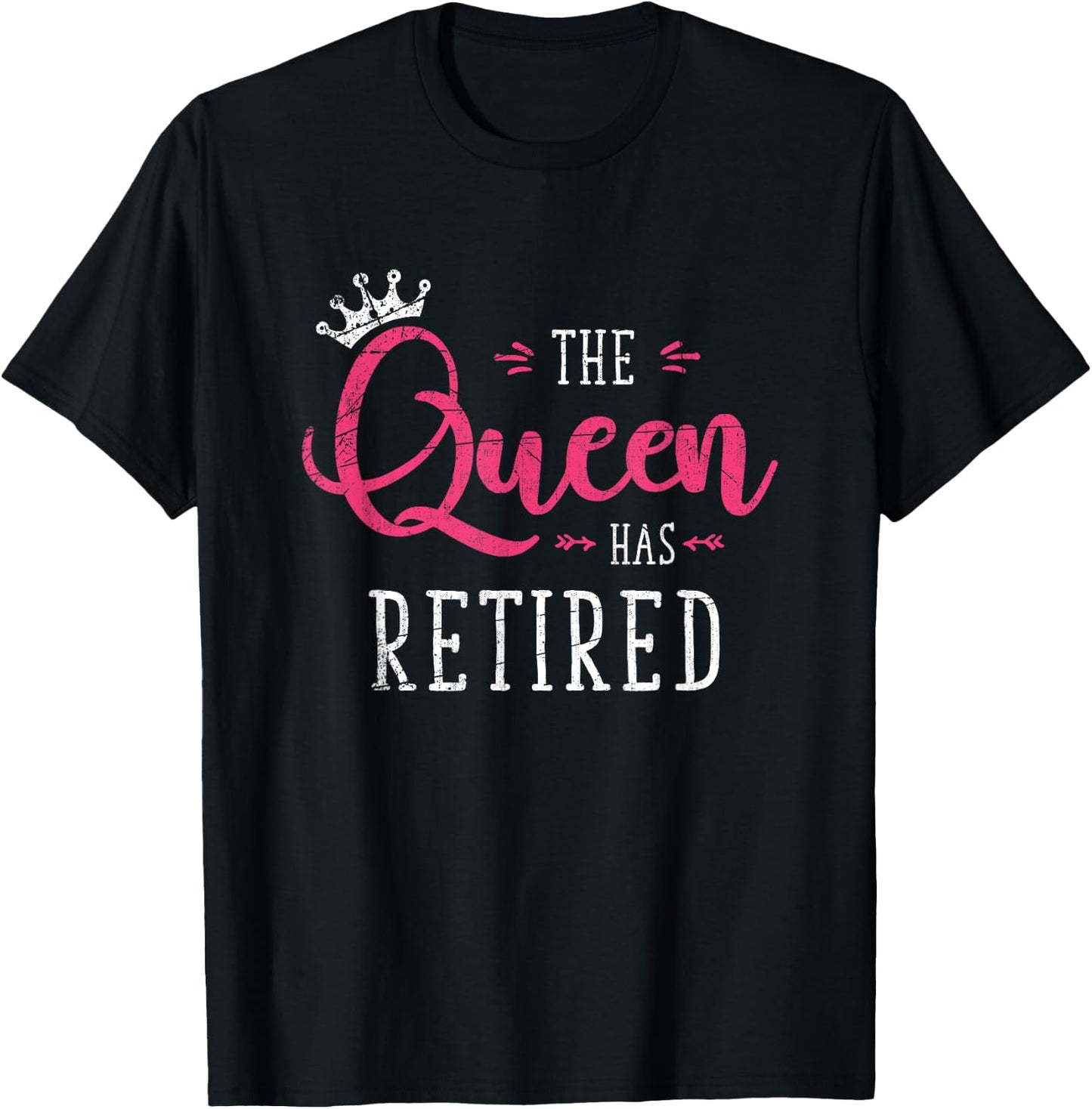 The Queen Has Retired Funny Retired Women Gift Retirement Small T-Shirt - T-Shirt | Black