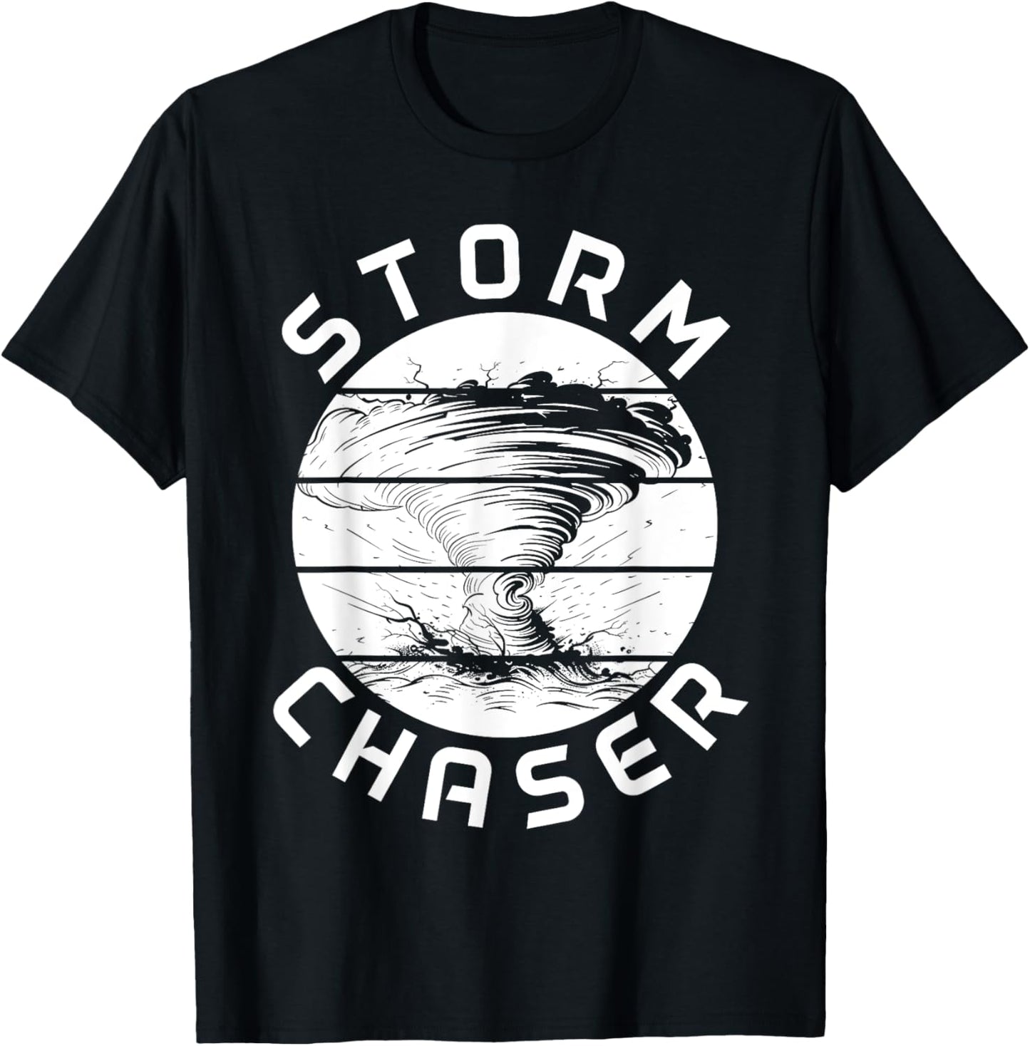 Tornado Chaser Meteorologist Storm Chasing Meteorology T-Shirt - T-Shirt | Black