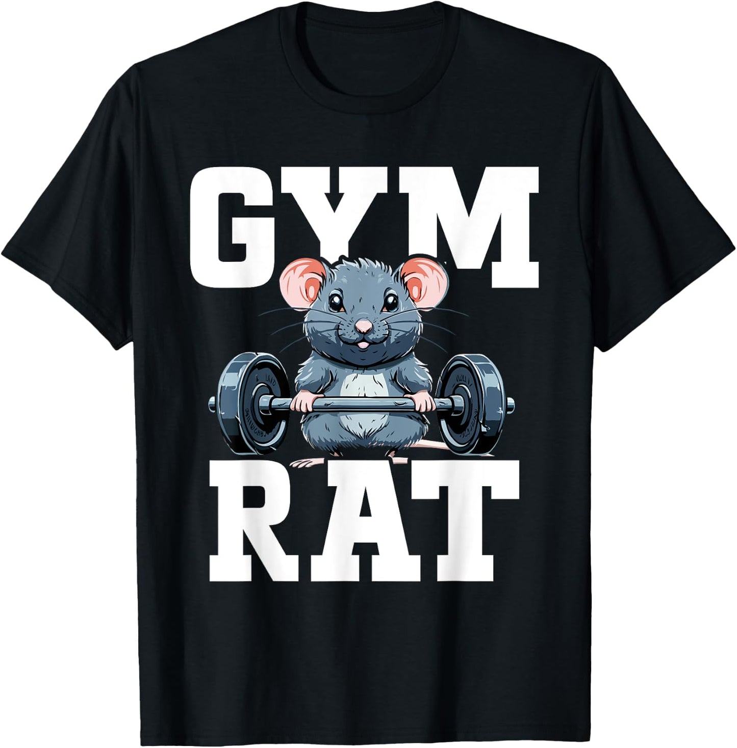 Funny Sport Gym Rat Fitness Bodybuilding T-Shirt - T-Shirt | Black