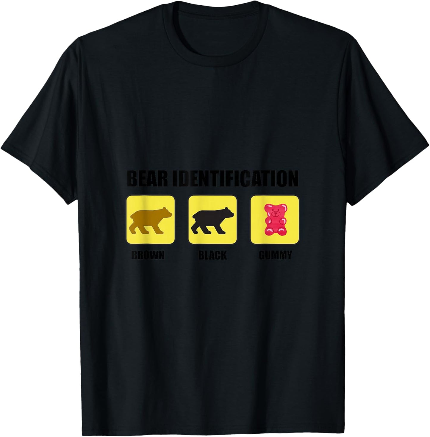Bear Identification Funny T-Shirt - T-Shirt | Black