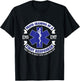 Proud Grandma First Responder EMS EMT Novelty Apparel T-Shirt - T-Shirt | Black