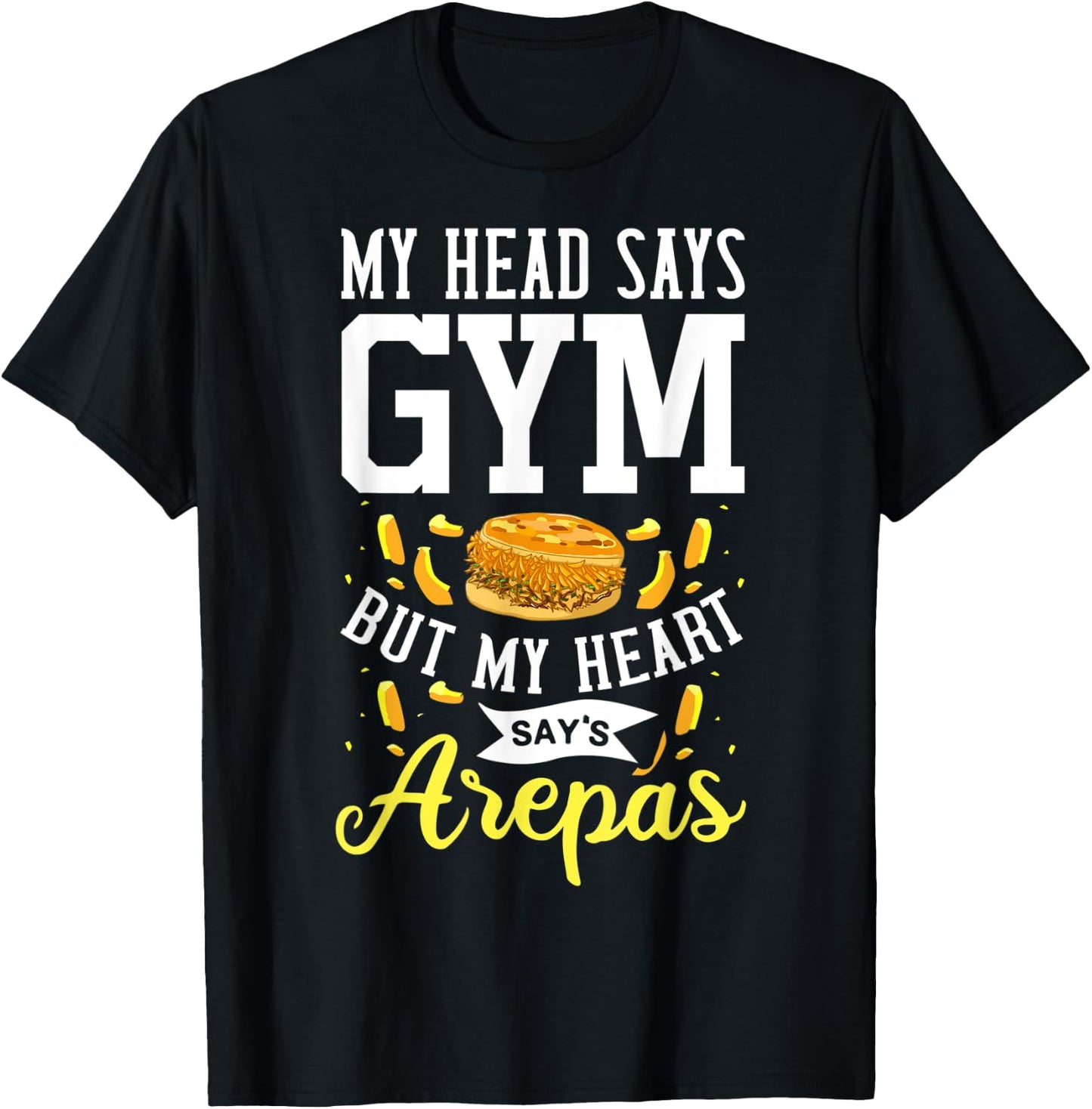 Arepa Gift Venezuela Colombia T-Shirt - T-Shirt | Black