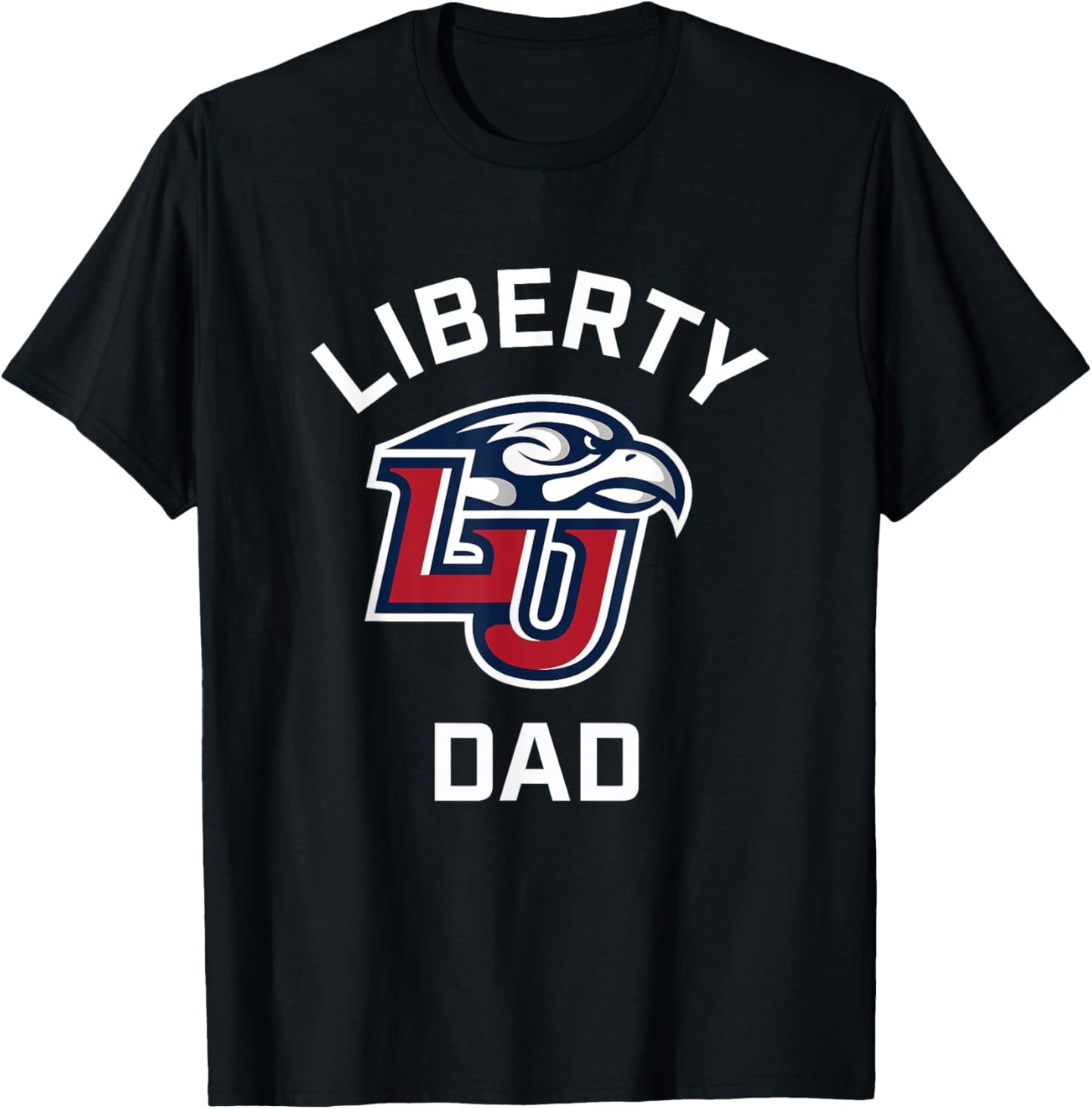 Liberty University Flames Arched Dad T-Shirt - T-Shirt | Black