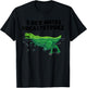 Funny T-Rex Gift Men Women Cool Dino Swimming Breaststroke T-Shirt - T-Shirt | Black