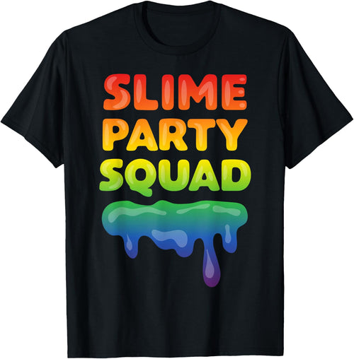 Slime Party Squad Funny Kids Boys Girls Birthday Matching