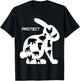 Animal rights, cool Gift, duck, elephant T-Shirt - T-Shirt | Black