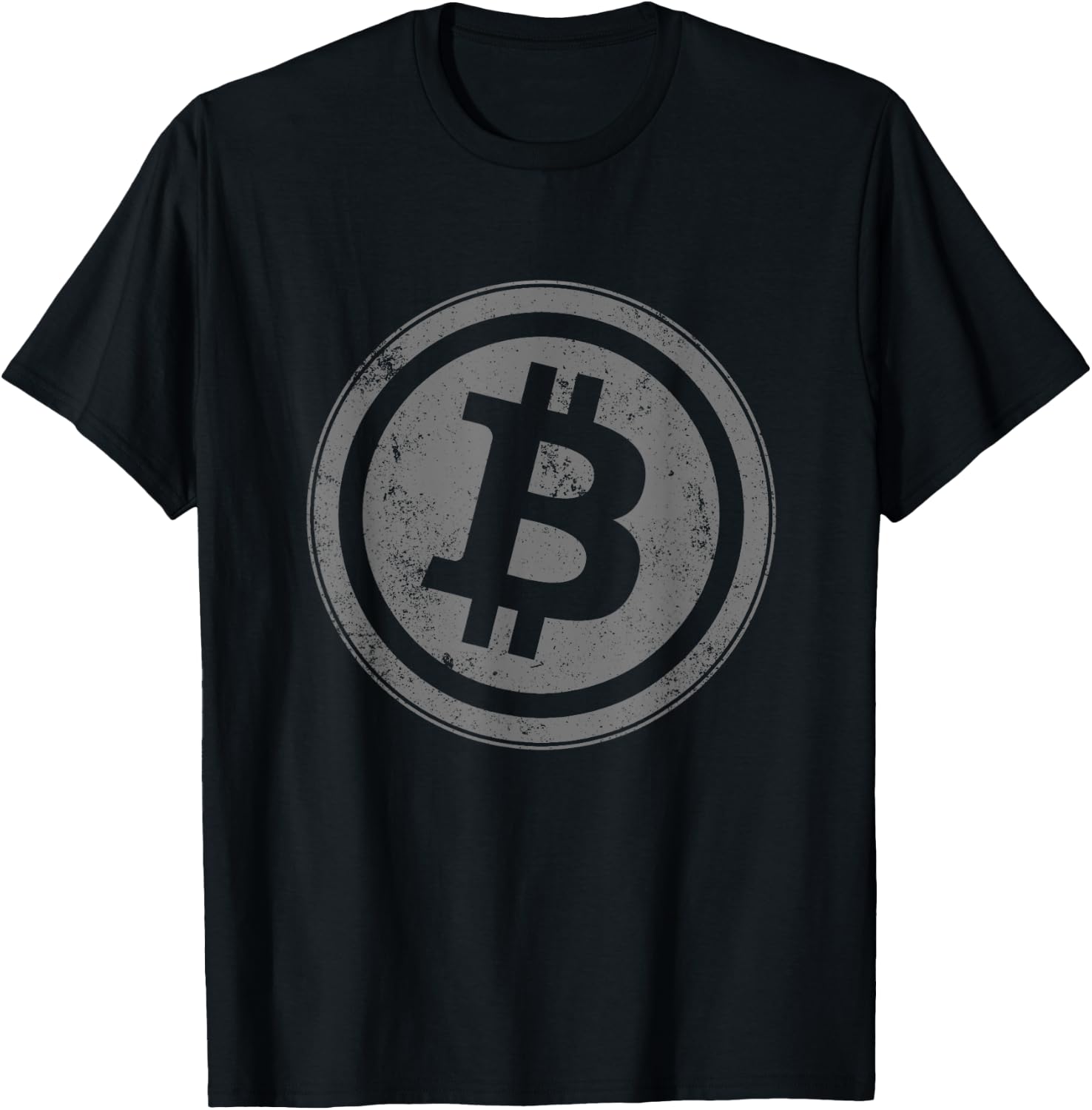 Vintage Bitcoin BTC Logo Crypto Currency Traders Bitcoin T-Shirt - T-Shirt | Black