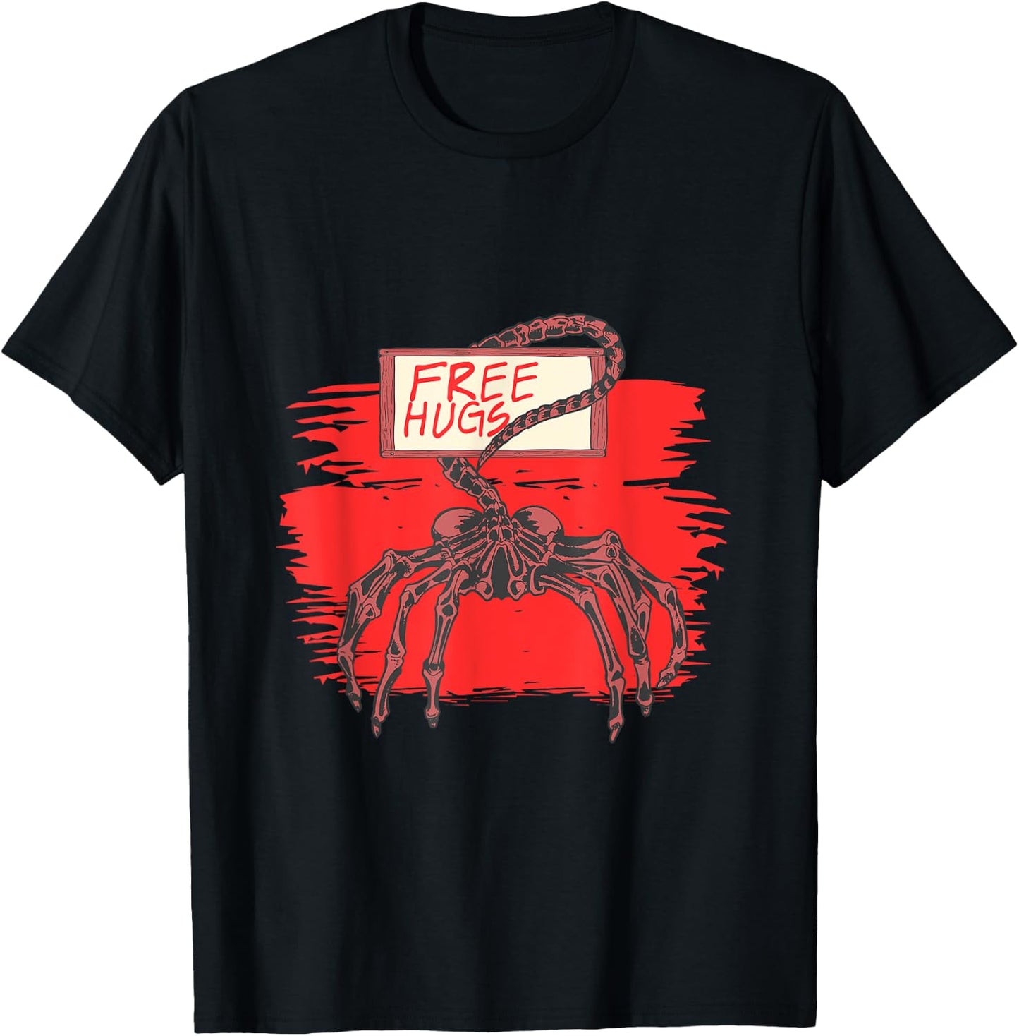 Funny Free Alien Hug T-Shirt - T-Shirt | Black