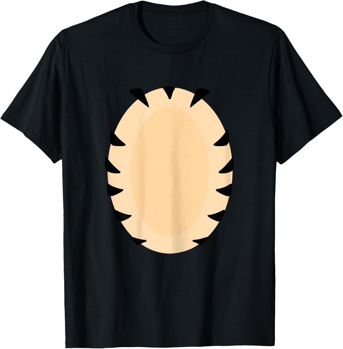 Tiger Costume Orange Adult DIY T-Shirt - T-Shirt | Black
