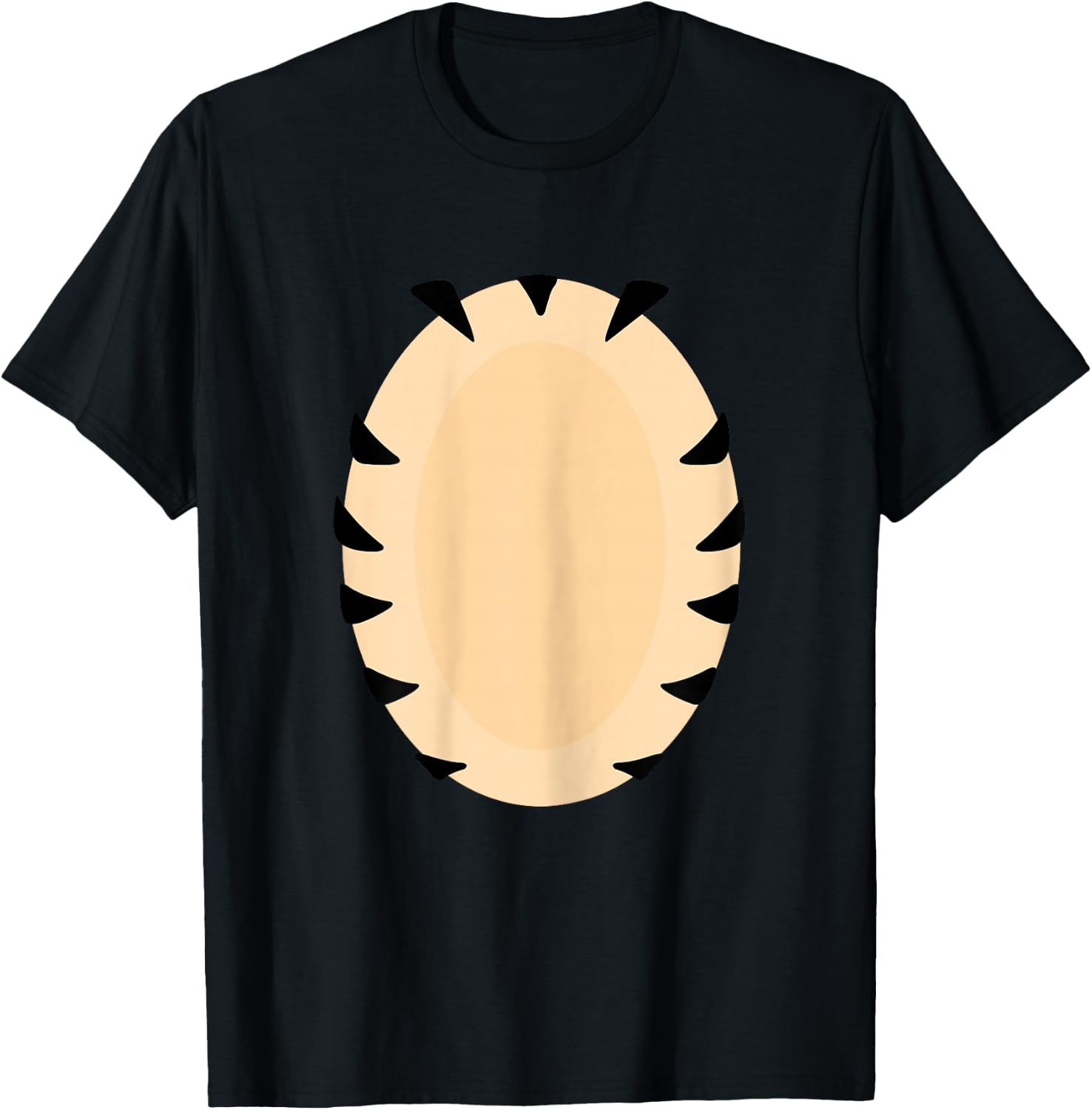 Tiger Costume Orange Adult DIY T-Shirt - T-Shirt | Black