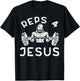 Workout Reps 4 Jesus Gym Christian Weightlifting Men Women T-Shirt - T-Shirt | Black