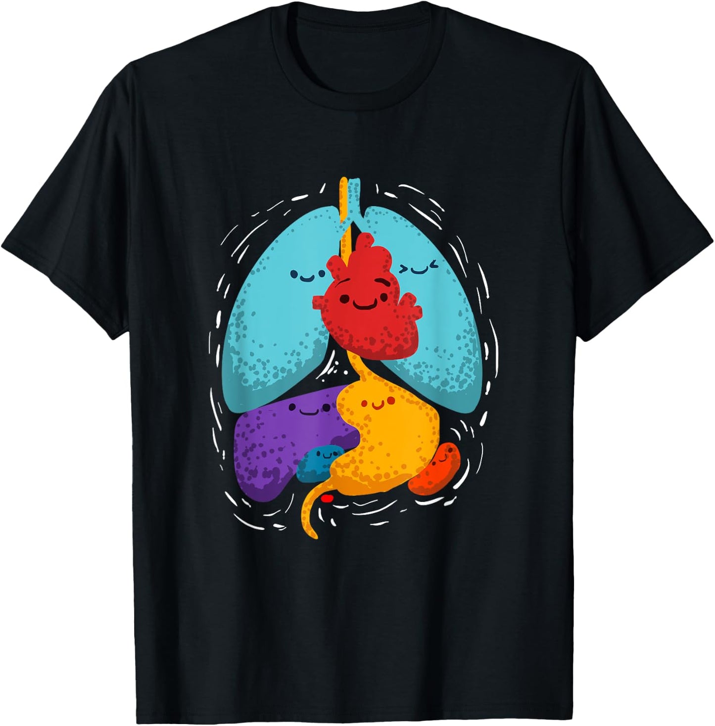 Inner Organs Anatomy Gift A Medical Student T-Shirt - T-Shirt | Black