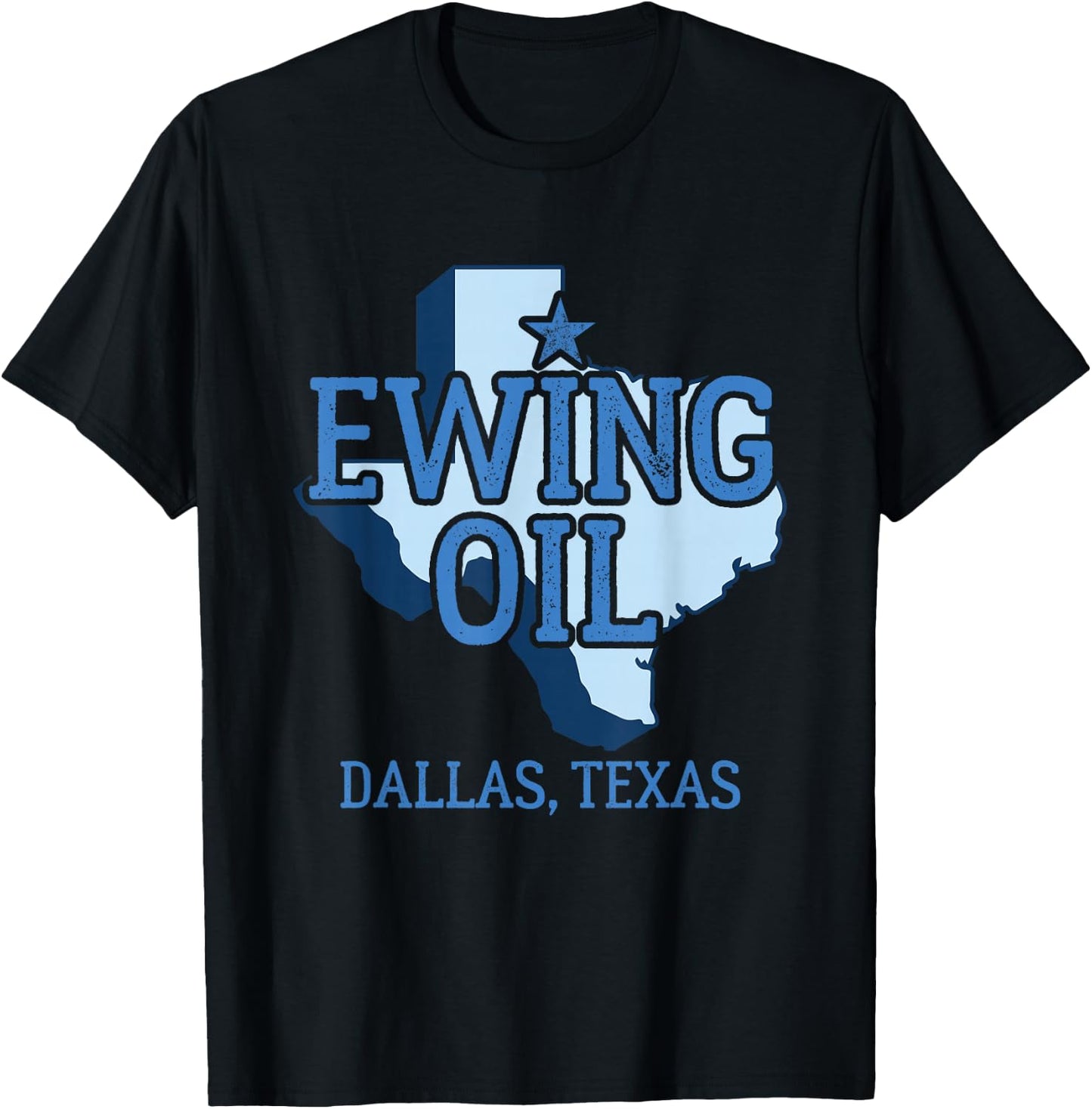 Dallas Texas Gifts Ewing Oil - Women's Classic Fit Black Short Sleeve - Size S T-Shirt - T-Shirt | Black