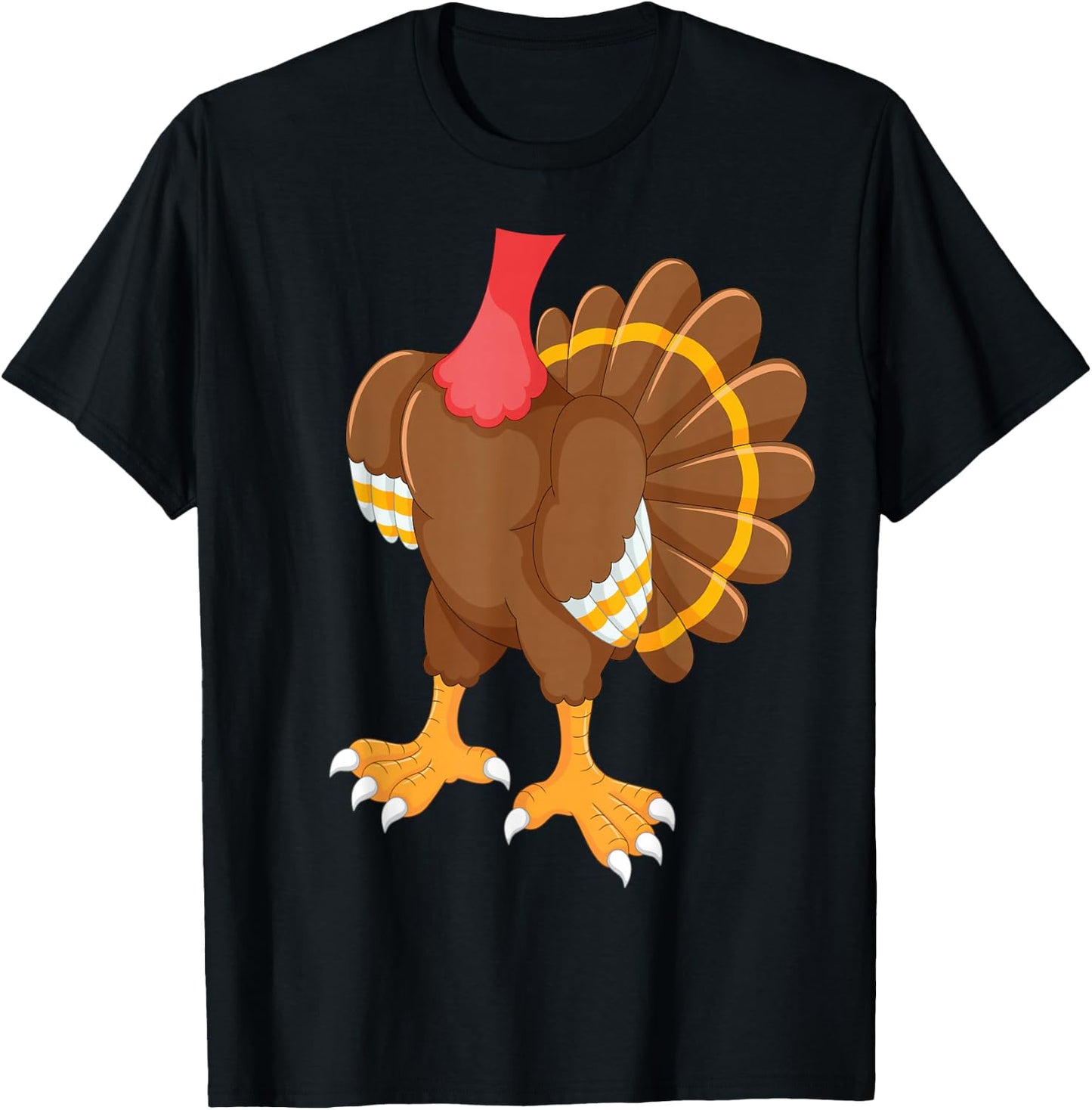 Turkey Shirt Adult Men Women Kids Turkey Costume T-Shirt - T-Shirt | Black