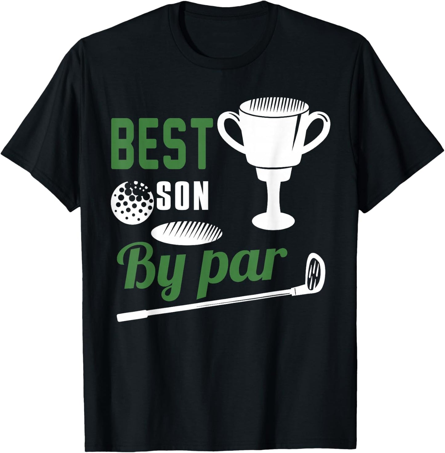 Best Son By Par Golf Golfer Gift T-Shirt - T-Shirt | Black