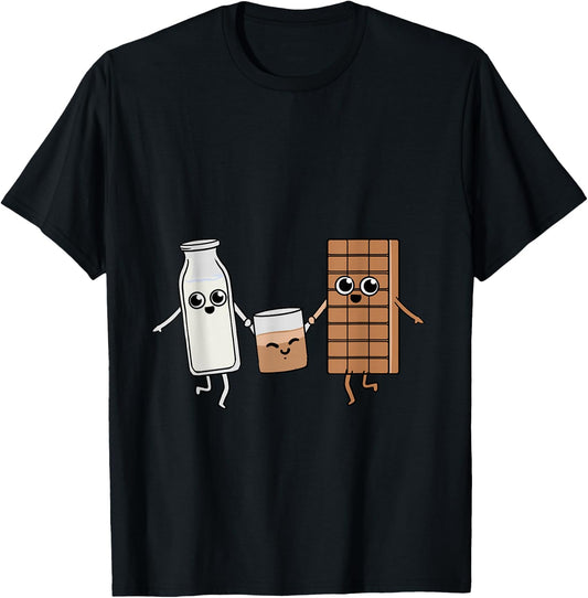Kawaii Chocolate Milk Chocolate Milk Lover Gift T-Shirt - T-Shirt | Black